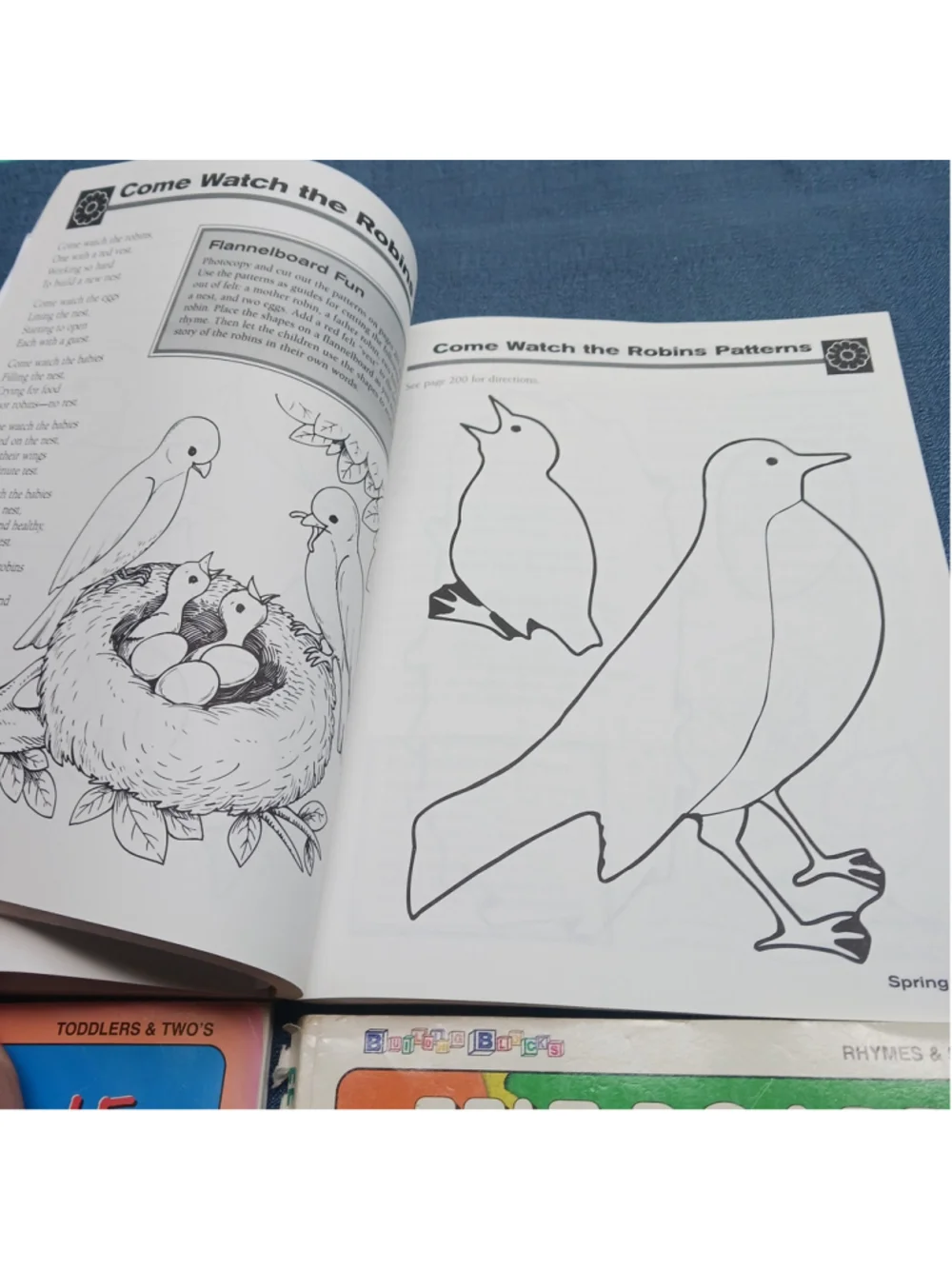 Homeschool Teacher's Aide Felt Board Finger Play Set Of 4 Books Early Education